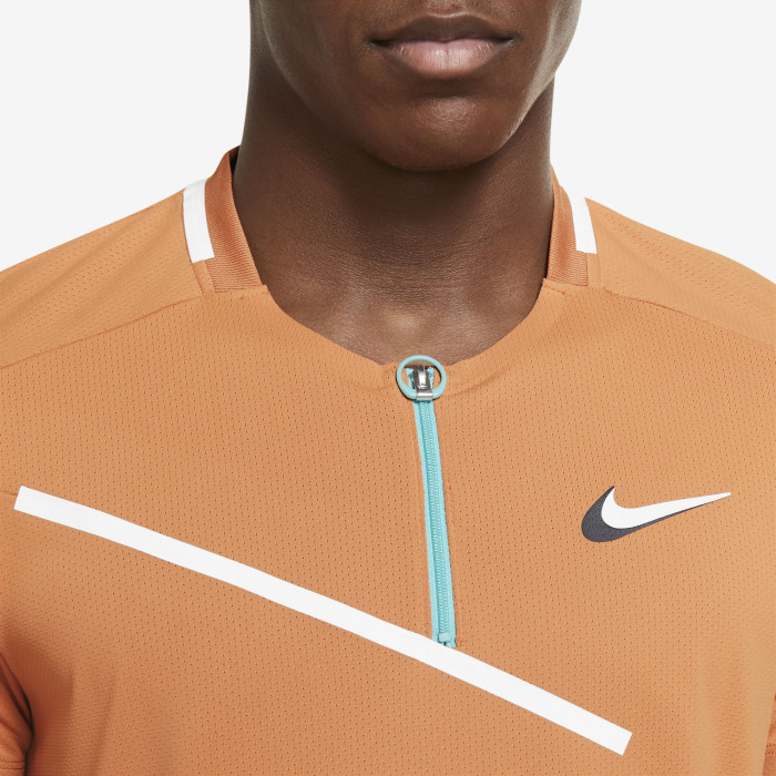 Nike Slam Polo 1/2 Zip Mann Frühling 2022 - orange
