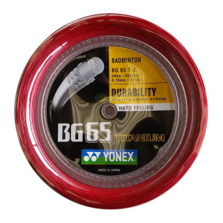 Yonex BG65 Spule 200m Rot