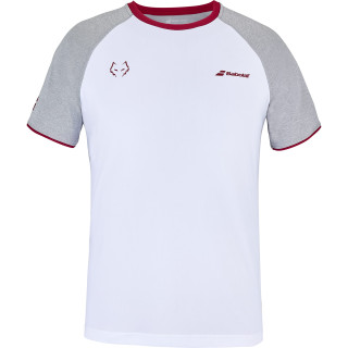 Babolat Crew Neck T-Shirt Juan Lebron Mann Weiß Grau 2024