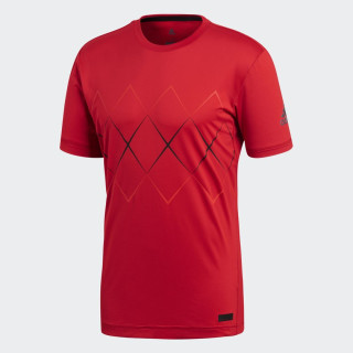 Adidas Barricade Kinder T-Shirt PE18 - Schwarz, Rot