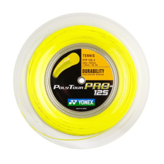 Yonex Polytour Pro 125 200m Spule - Schwarz, Gelb