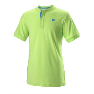 Wilson Henley T-Shirt Kind PE19 - hell lime, azurblau