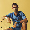 Schläger von Tennis Novak Djokovic